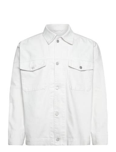 Hunt Ecru Denim Overshirt White J. Lindeberg