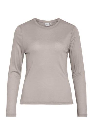 Vialexia O-Neck L/S Top - Noos Grey Vila