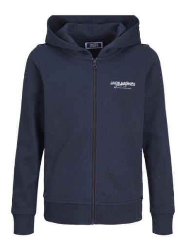 Jjalvis Sweat Zip Hood Jnr Navy Jack & J S