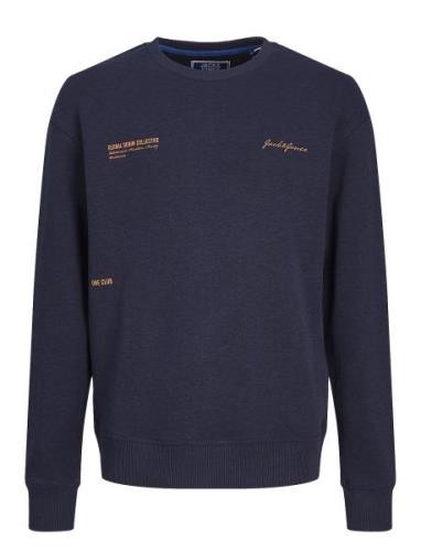 Jjgreat B2S Sweat Crew Loose Ln Jnr Navy Jack & J S