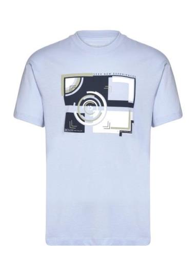 Relaxed Printed T-Shirt Blue Tom Tailor