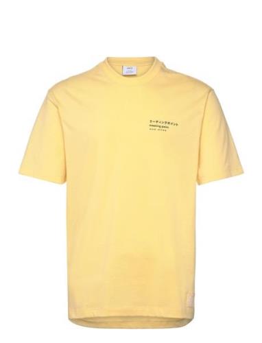 Printed Cotton-Blend T-Shirt Yellow Mango