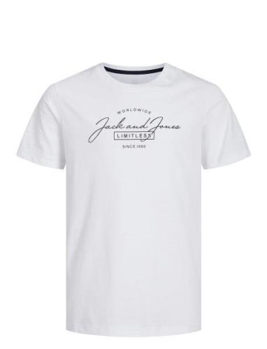 Jjferris Tee Ss Crew Neck Jnr White Jack & J S