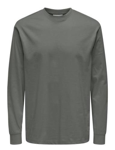 Onsfred Life Ls Tee Noos Grey ONLY & SONS