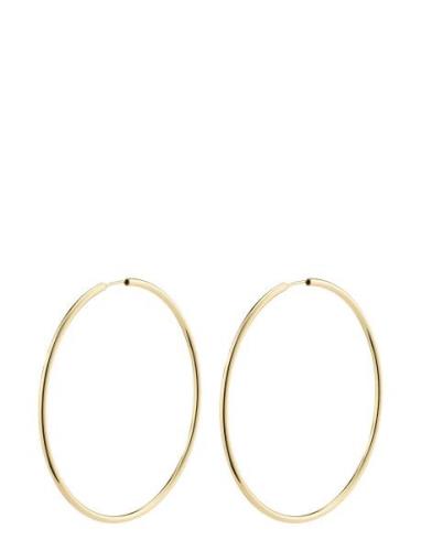 April Recycled Large Hoop Earrings Gold Pilgrim