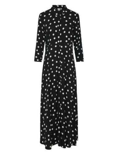 Yassavanna Long Shirt Dress S. Black YAS