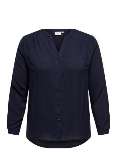 Caranita Ls Shirt Aop Navy ONLY Carmakoma