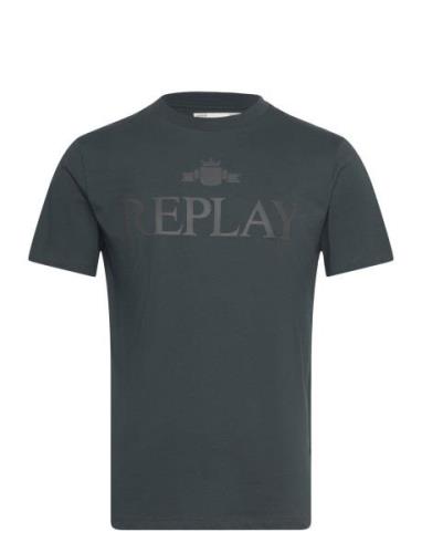 T-Shirt Regular Green Replay