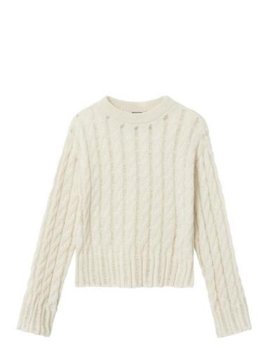 Nlflinje Ls Short Knit White LMTD