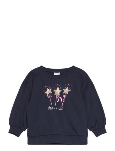 Nmfvalona Ls Long Boxy Sweat Unb Navy Name It