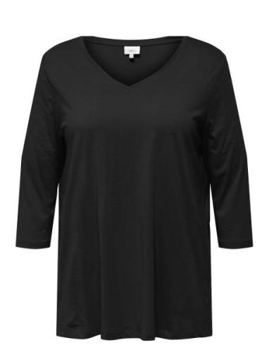 Carbonnie Life 3/4 V-Neck A-Shape Jrs Black ONLY Carmakoma