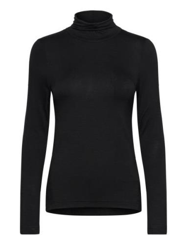 Venitia Jersey Split Cuff Top Black French Connection