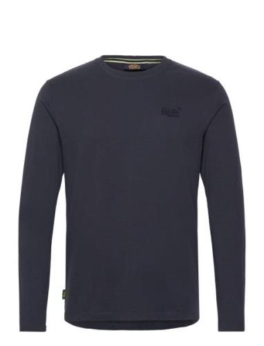 Essential Logo Long Sleeve Top Navy Superdry