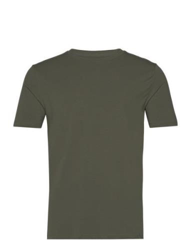 Mens Stretch Crew Neck Tee S/S Green Lindbergh