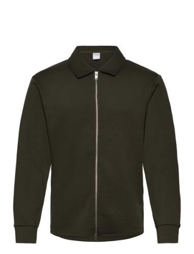 Slhemanuel Soft Full Zip Sweat Noos Green Selected Homme