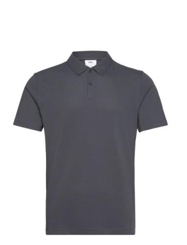 Slim-Fit Cotton Piqué Textured Polo Shirt Grey Mango