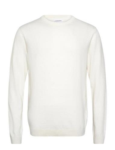 100% Recycle Knit Round Neck White Lindbergh