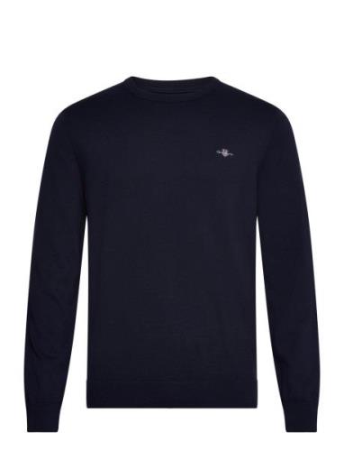 Cotton C-Neck Navy GANT