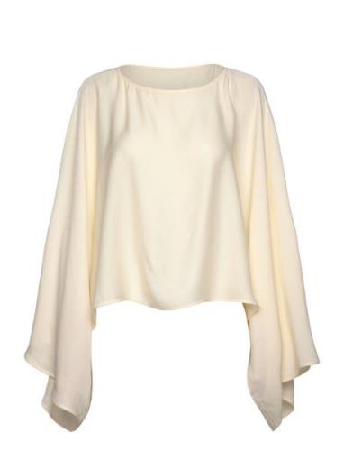 Klasia Satin Blouse Cream Twist & Tango