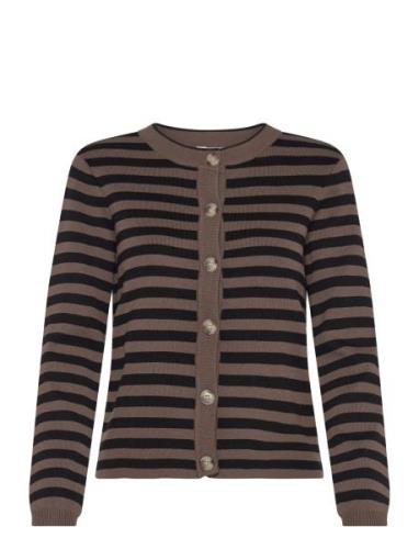 Objester Sli L/S Knit Cardigan Noos Brown Object