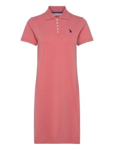 Uspa Polo Dress Agnes Women Pink U.S. Polo Assn.