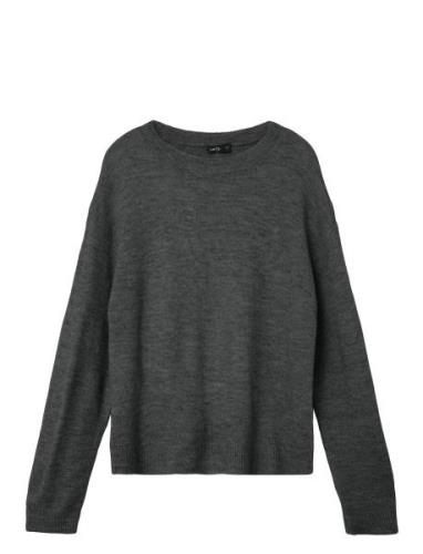 Nlflodet Ls Short Knit Noos Grey LMTD