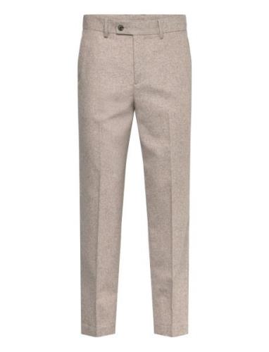 Flannel Wool Blend Formal Pant Beige Lindbergh