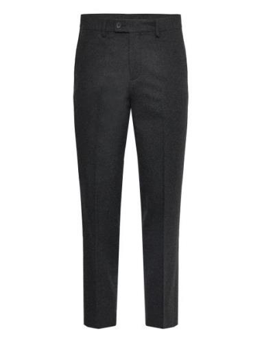 Flannel Wool Blend Formal Pant Black Lindbergh