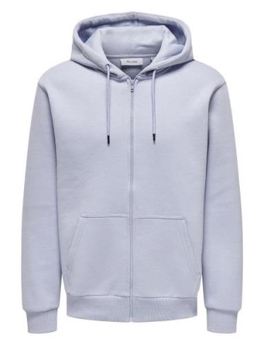 Onsceres Zip Thr. Hoodie Sweat Noos Blue ONLY & SONS