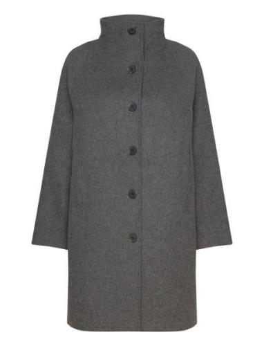 Slfvinni Wool Coat Grey Selected Femme