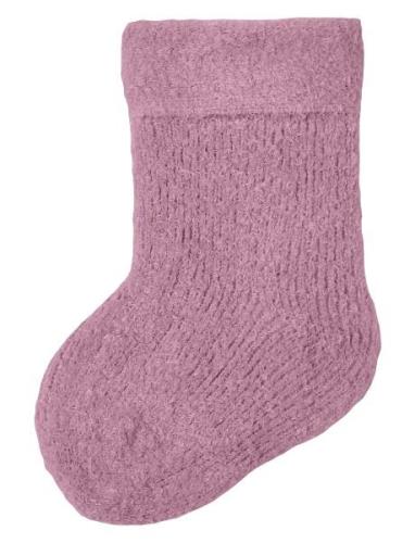 Nbfolli Terry Fluffy Sock Pink Name It