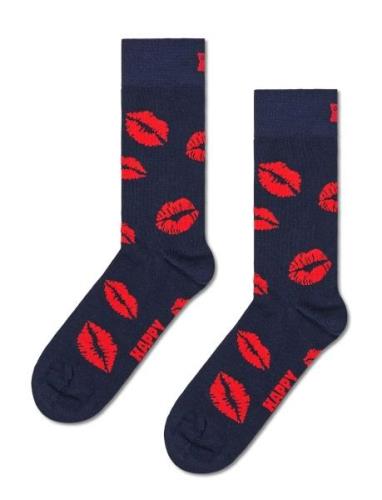 Kisses Sock Navy Happy Socks