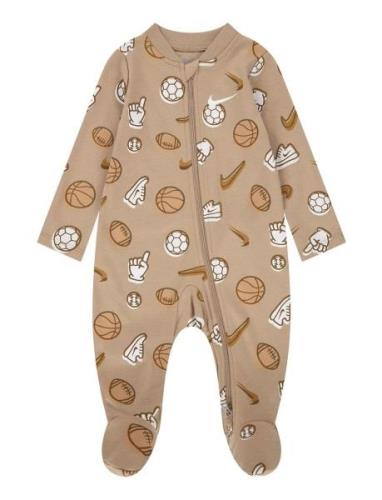 Nike Sportball Footed Coverall Beige Nike