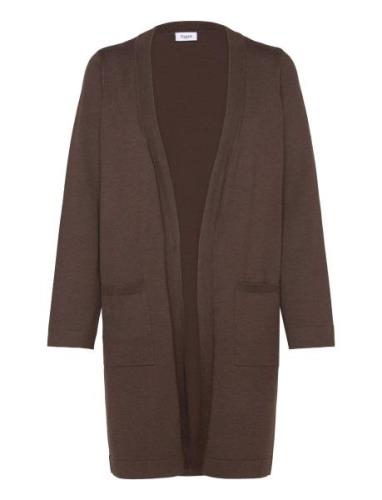 Kilasz Ls Open Cardigan Brown Saint Tropez