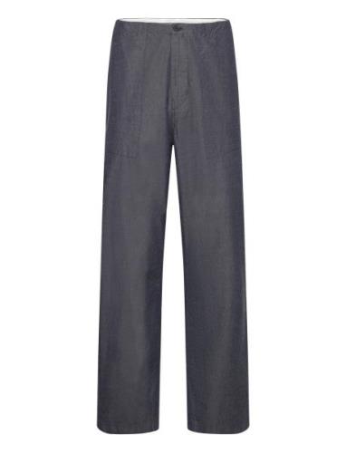 Flint Wide Slub Yarn Pants - Gots/V Grey Knowledge Cotton Apparel