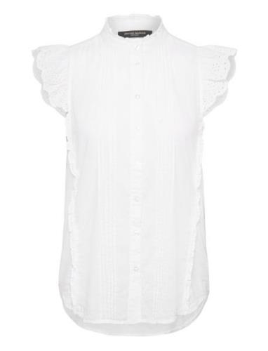 Carpinusbbpleat Shirt White Bruuns Bazaar