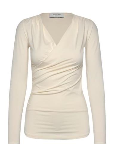 Rwsbillie Ls V-Neck Cream Rosemunde