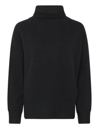 Sweater With High Neck - Comfy Knit Black Coster Copenhagen