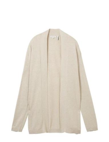 Knit Basic Open Cardigan Beige Tom Tailor