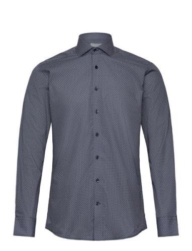 Bs Howard Slim Fit Shirt Blue Bruun & Stengade