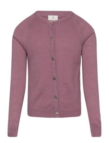 Tneve Glitter Cardigan Purple The New