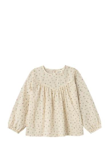 Nmfnoanna Ls Loose Shirt Lil Cream Lil'Atelier