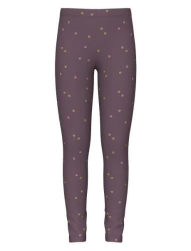 Nkfvivian Glitter Legging Purple Name It