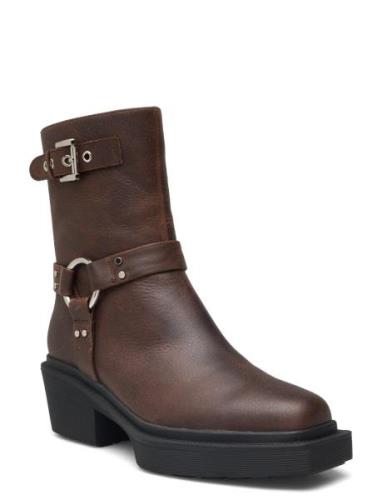 Stb-Amina Biker Brown Shoe The Bear