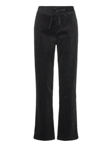 Akjan Elastic Cord Pants Black Anerkjendt