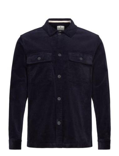 Akoscar Cord Overshirt Navy Anerkjendt