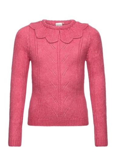 Pullover Ls Knit Pink Minymo