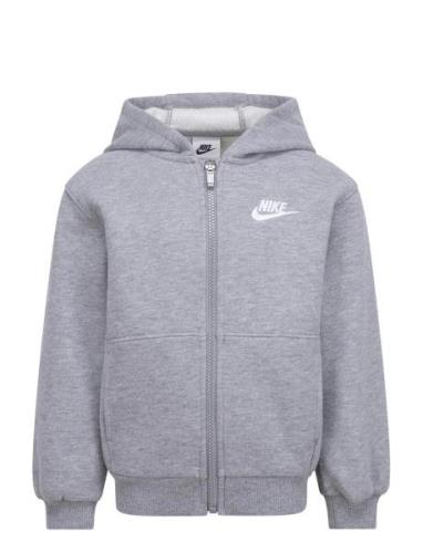 Nike Sportswear Club Full-Zip Hoodie Grey Nike