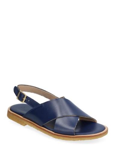 Sandals - Flat - Open Toe - Op Blue ANGULUS