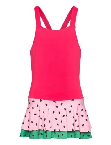 Swimsuit Sg Melon With Flounce Pink Lindex